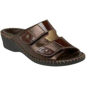 NEW LAPLUME women's jessica arch support sandals in drk brown